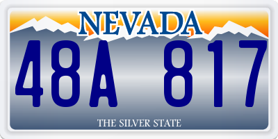 NV license plate 48A817