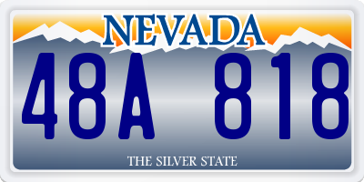 NV license plate 48A818