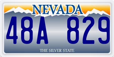 NV license plate 48A829