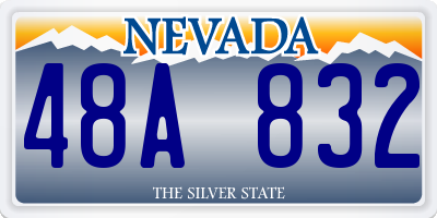 NV license plate 48A832