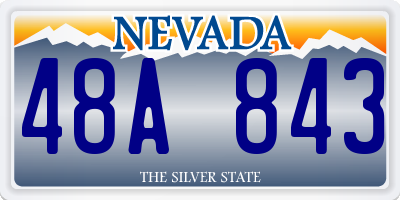 NV license plate 48A843