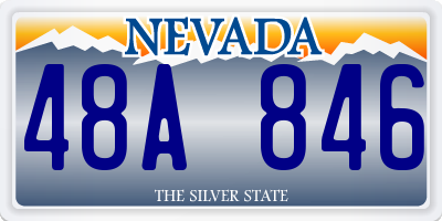 NV license plate 48A846