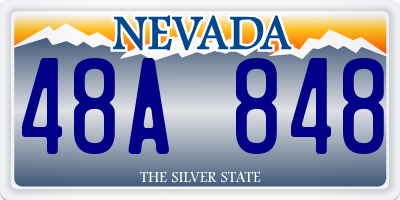 NV license plate 48A848