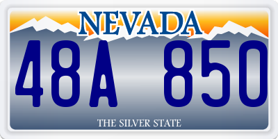 NV license plate 48A850