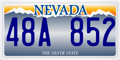 NV license plate 48A852