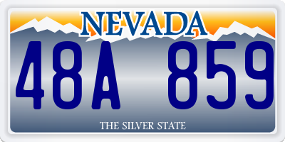 NV license plate 48A859
