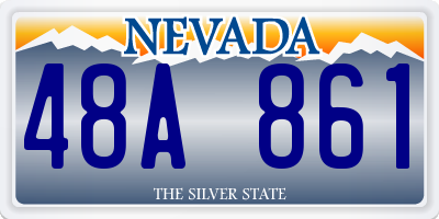 NV license plate 48A861
