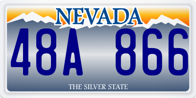 NV license plate 48A866