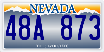 NV license plate 48A873