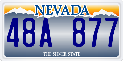 NV license plate 48A877