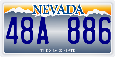 NV license plate 48A886