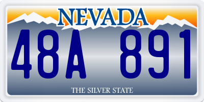 NV license plate 48A891