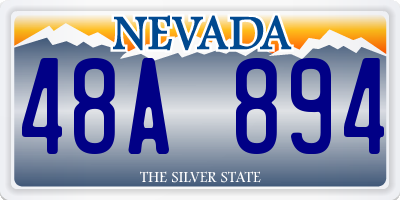 NV license plate 48A894