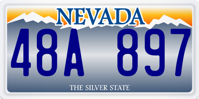NV license plate 48A897