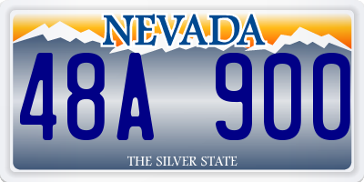 NV license plate 48A900