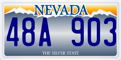 NV license plate 48A903
