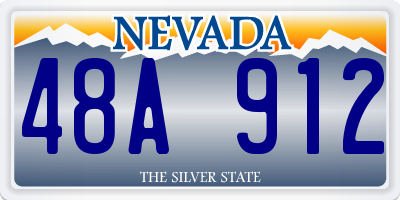 NV license plate 48A912