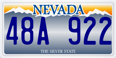NV license plate 48A922