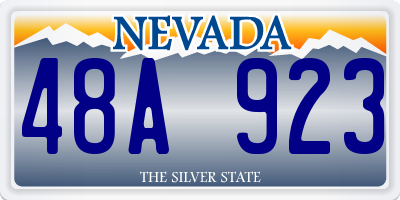 NV license plate 48A923