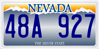 NV license plate 48A927