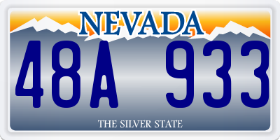 NV license plate 48A933