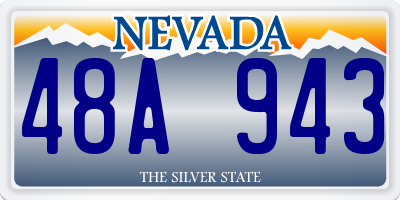 NV license plate 48A943