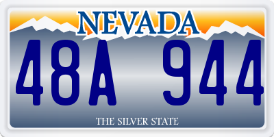 NV license plate 48A944