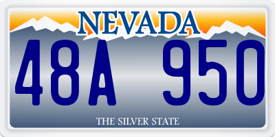NV license plate 48A950