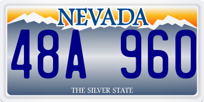 NV license plate 48A960