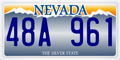 NV license plate 48A961