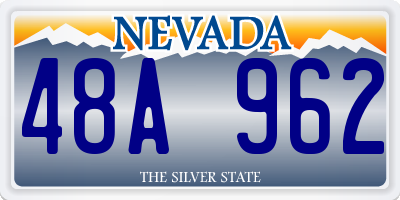 NV license plate 48A962