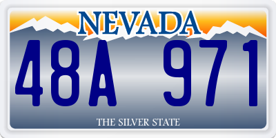 NV license plate 48A971