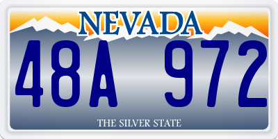 NV license plate 48A972