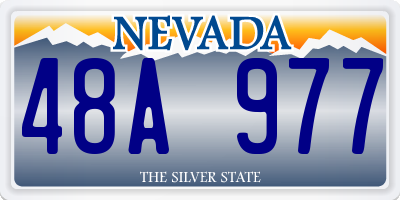 NV license plate 48A977