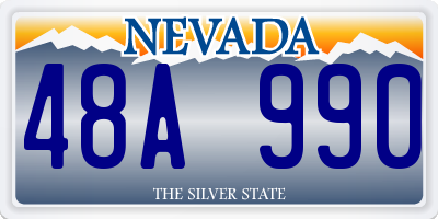 NV license plate 48A990