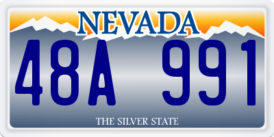 NV license plate 48A991
