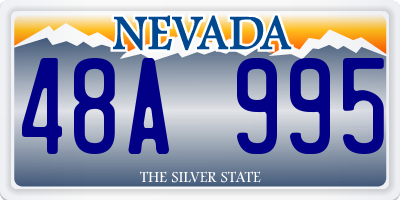 NV license plate 48A995