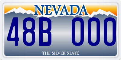 NV license plate 48B000