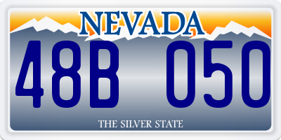 NV license plate 48B050