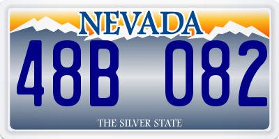 NV license plate 48B082