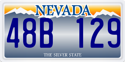 NV license plate 48B129