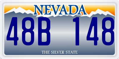 NV license plate 48B148