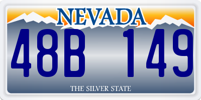 NV license plate 48B149