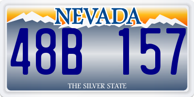 NV license plate 48B157