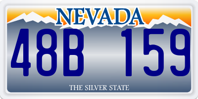 NV license plate 48B159