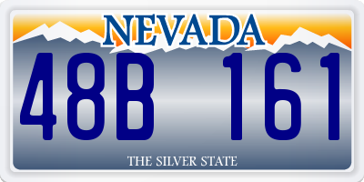 NV license plate 48B161