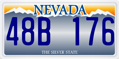 NV license plate 48B176