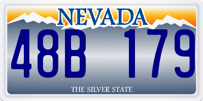 NV license plate 48B179