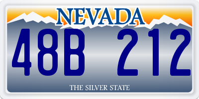 NV license plate 48B212