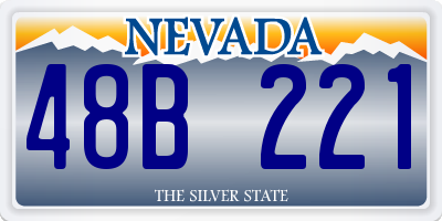 NV license plate 48B221